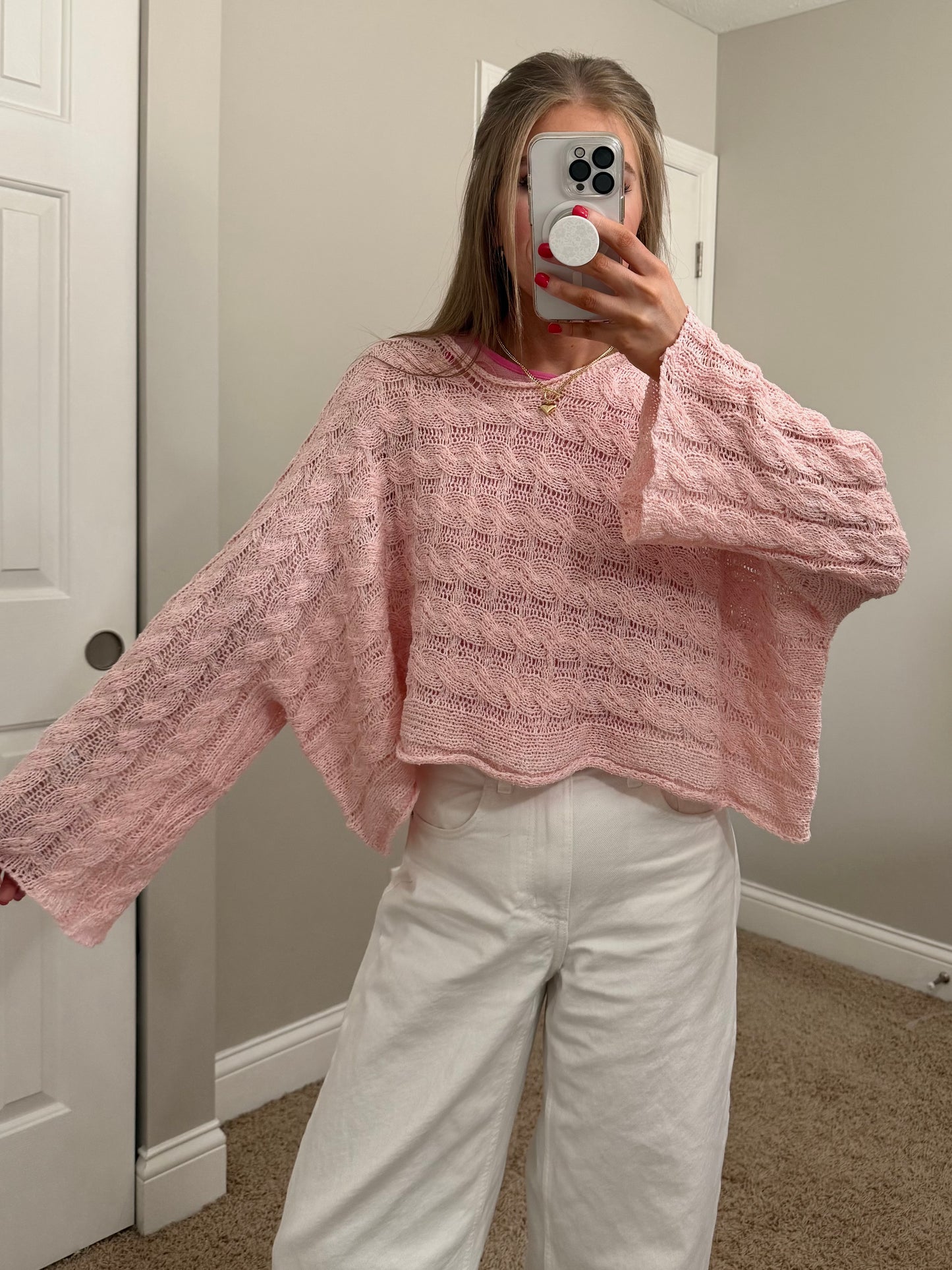Horizon Sweater | Baby Pink