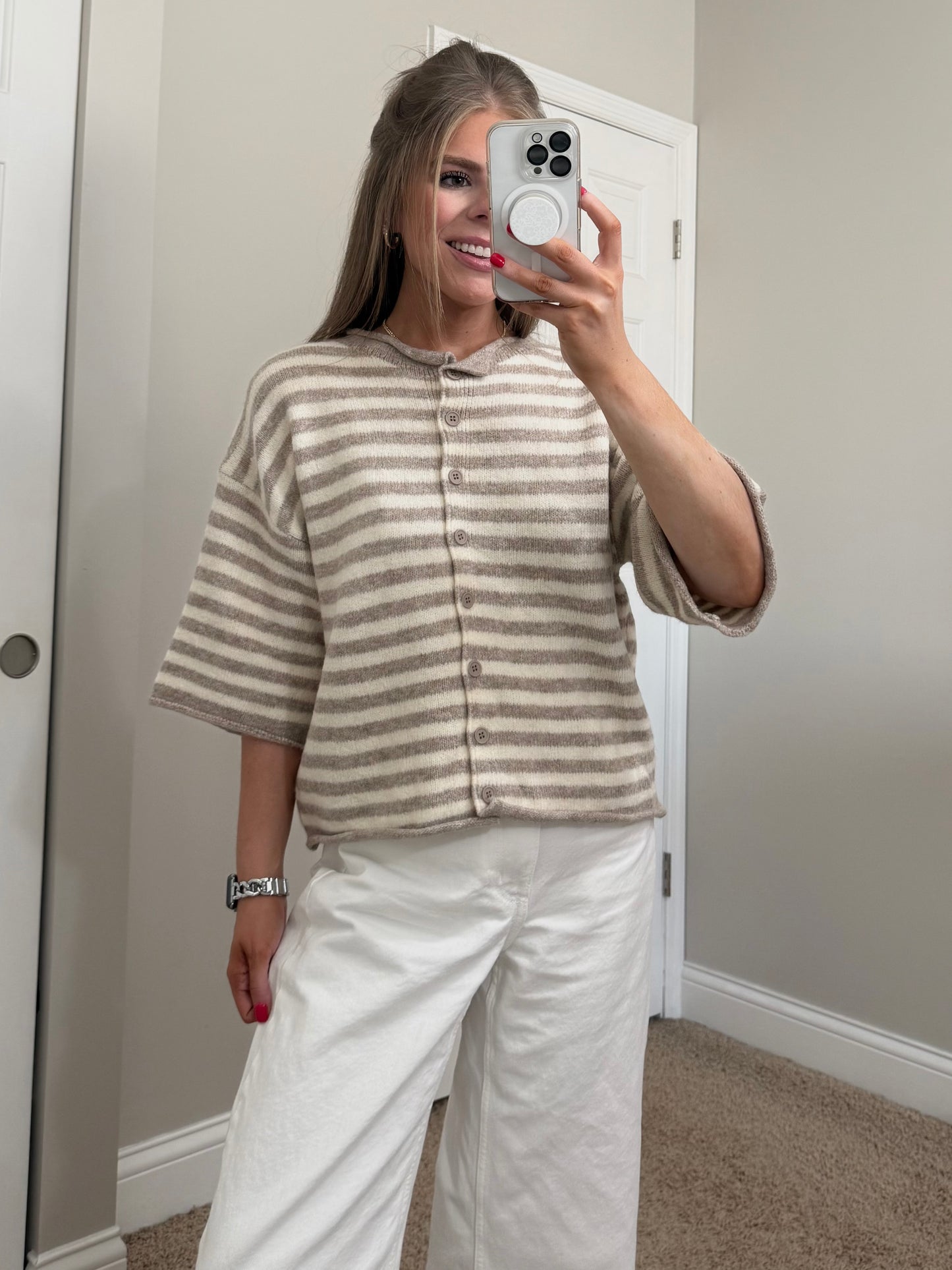 Upside Quarter Sleeve Cardigan