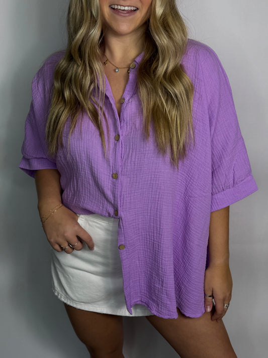 On The Move Button Down