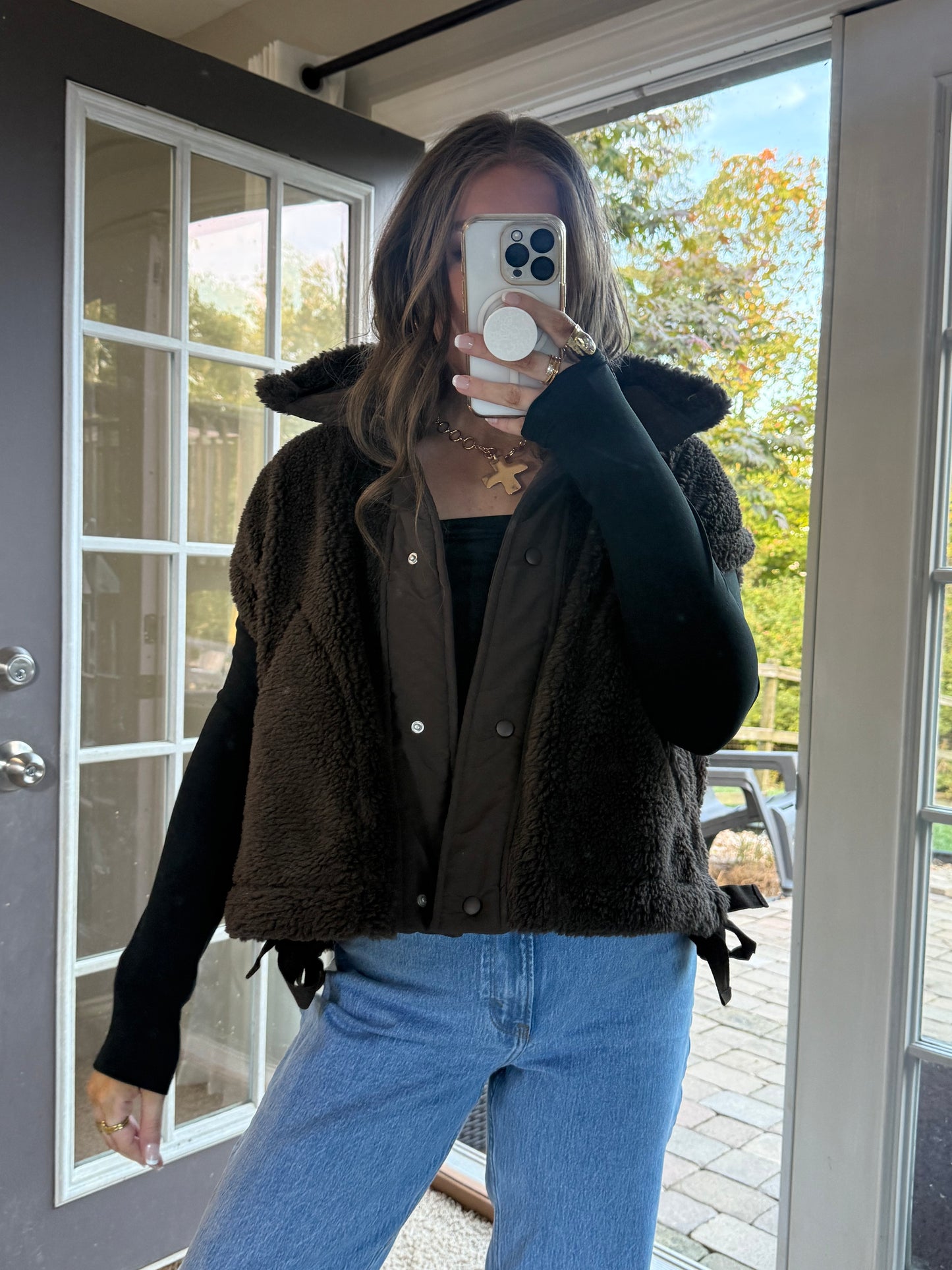 Teri Sherpa Vest | Brown