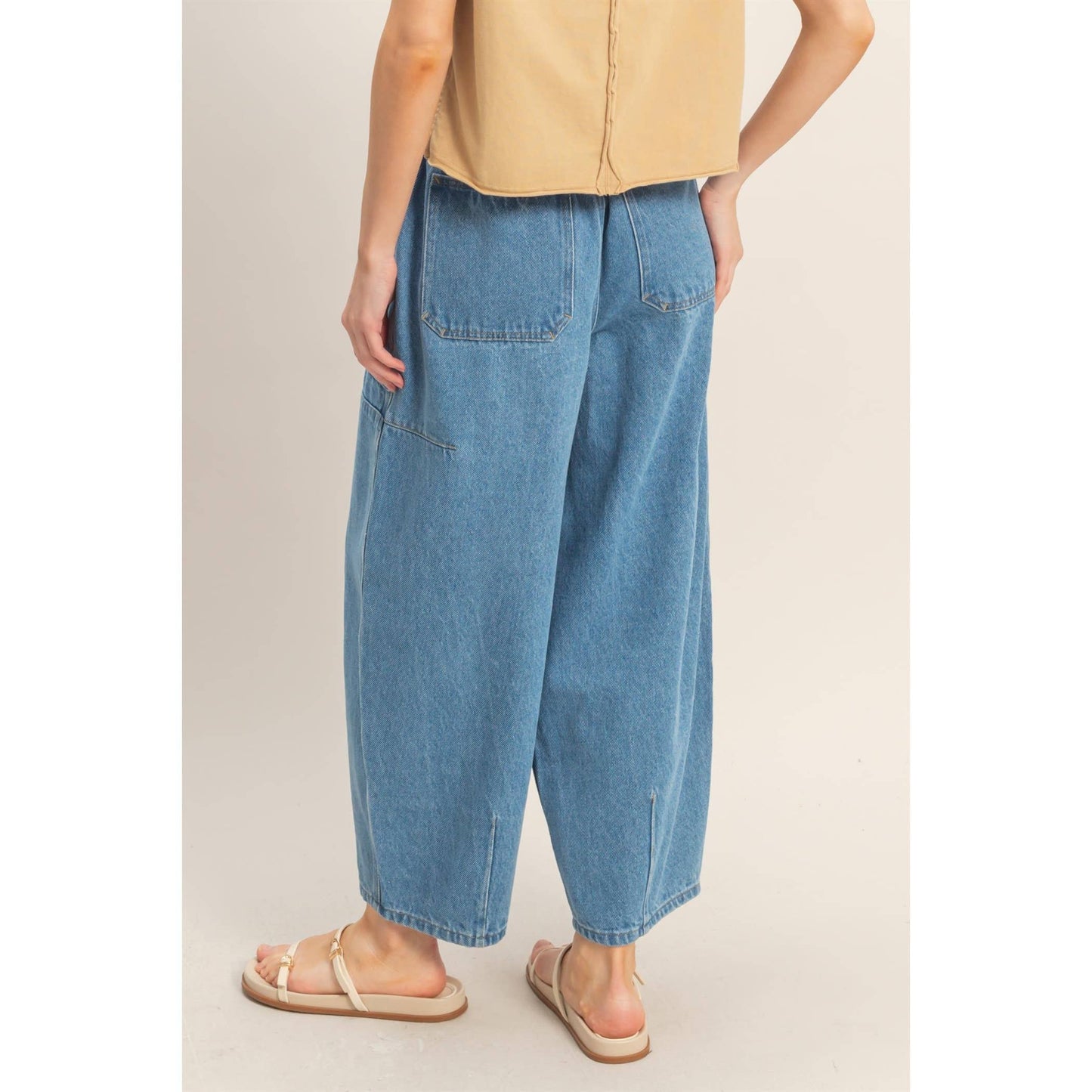 Luna Wide Leg Denim Pants