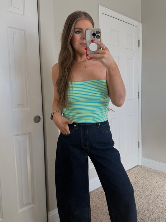 Walton Striped Tube Top