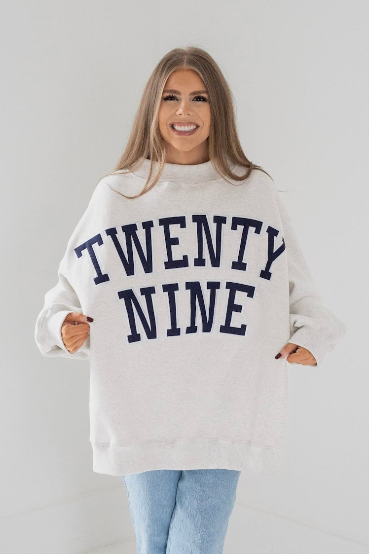 PREORDER - TwentyNine Mockneck | Ash/Navy
