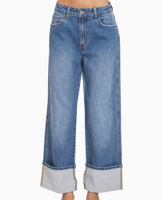 Cuffed Jeans