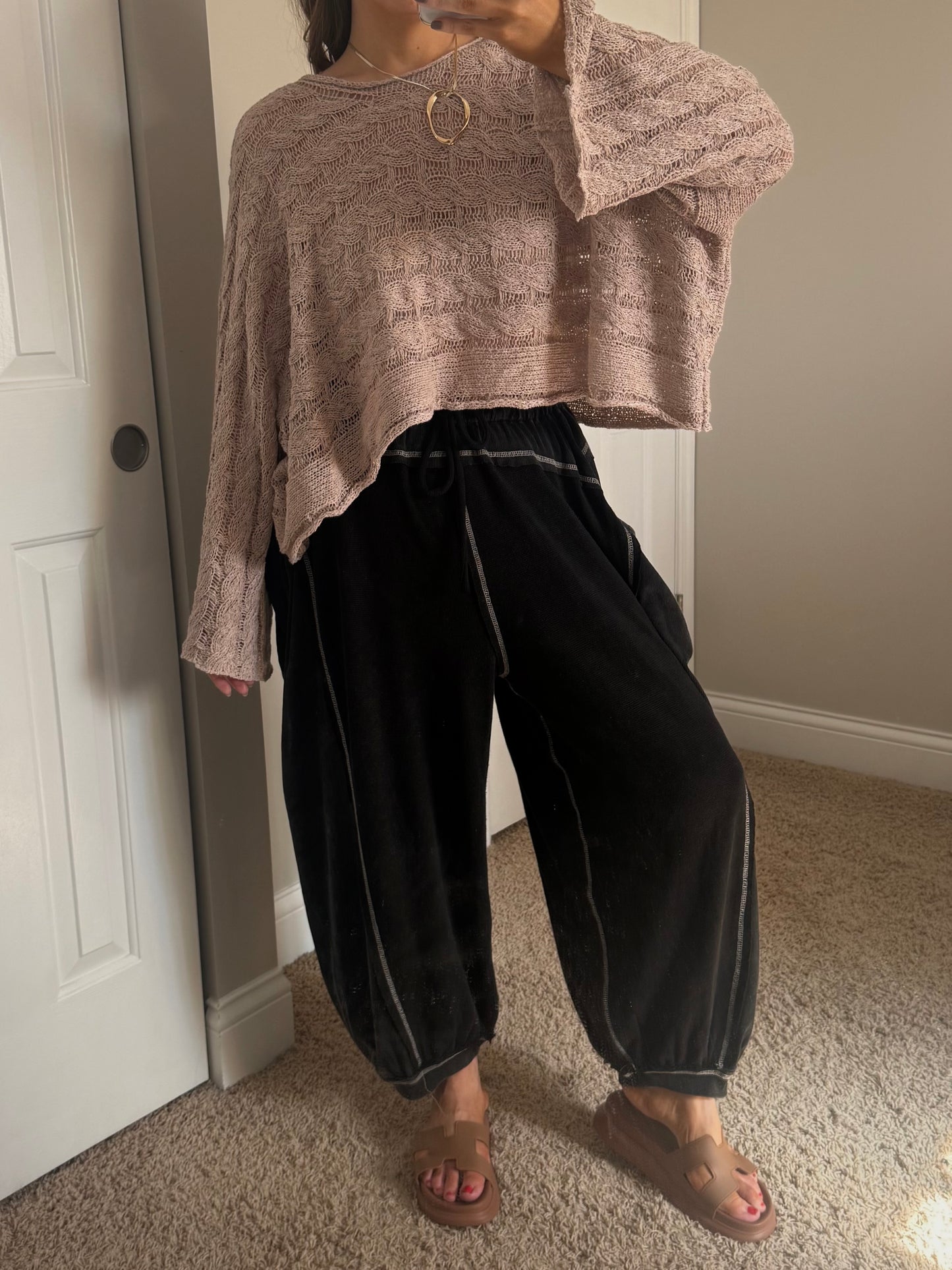 Double Gauze Balloon Pants