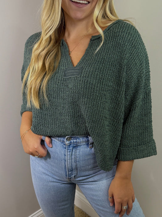 Ash Jade Timeless 3/4 Sleeve Top