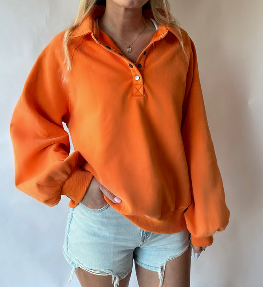 Oh Snap Button Sweatshirt