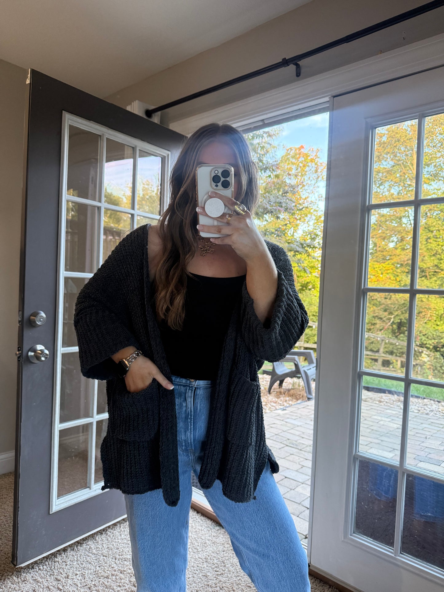 Blakely Cardigan | Charcoal