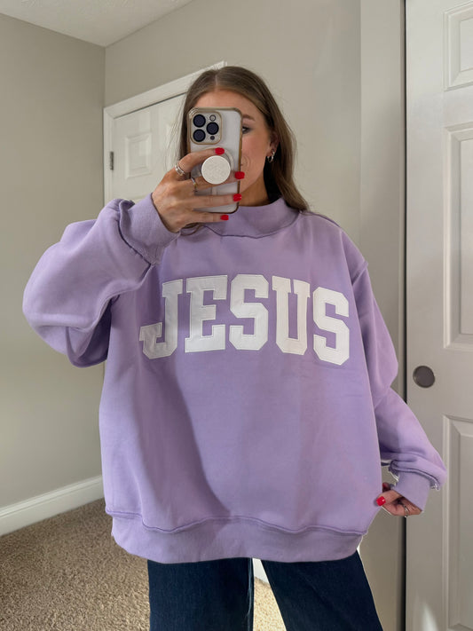 JESUS MockNeck | Lavender