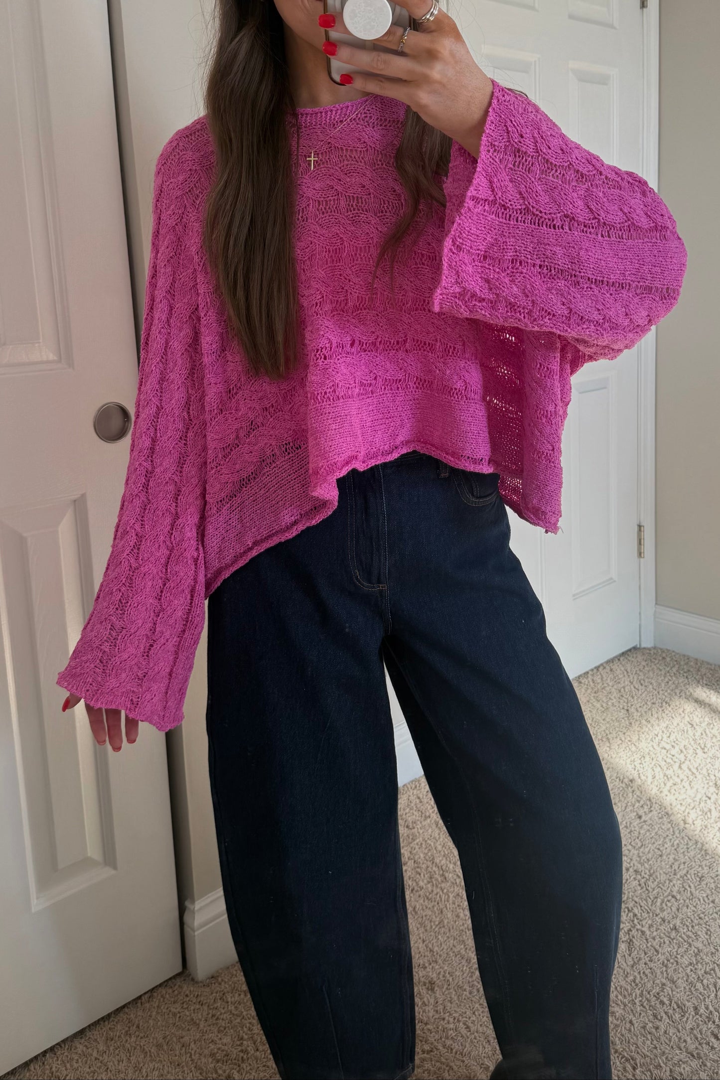 Horizon Sweater | Berry Pink