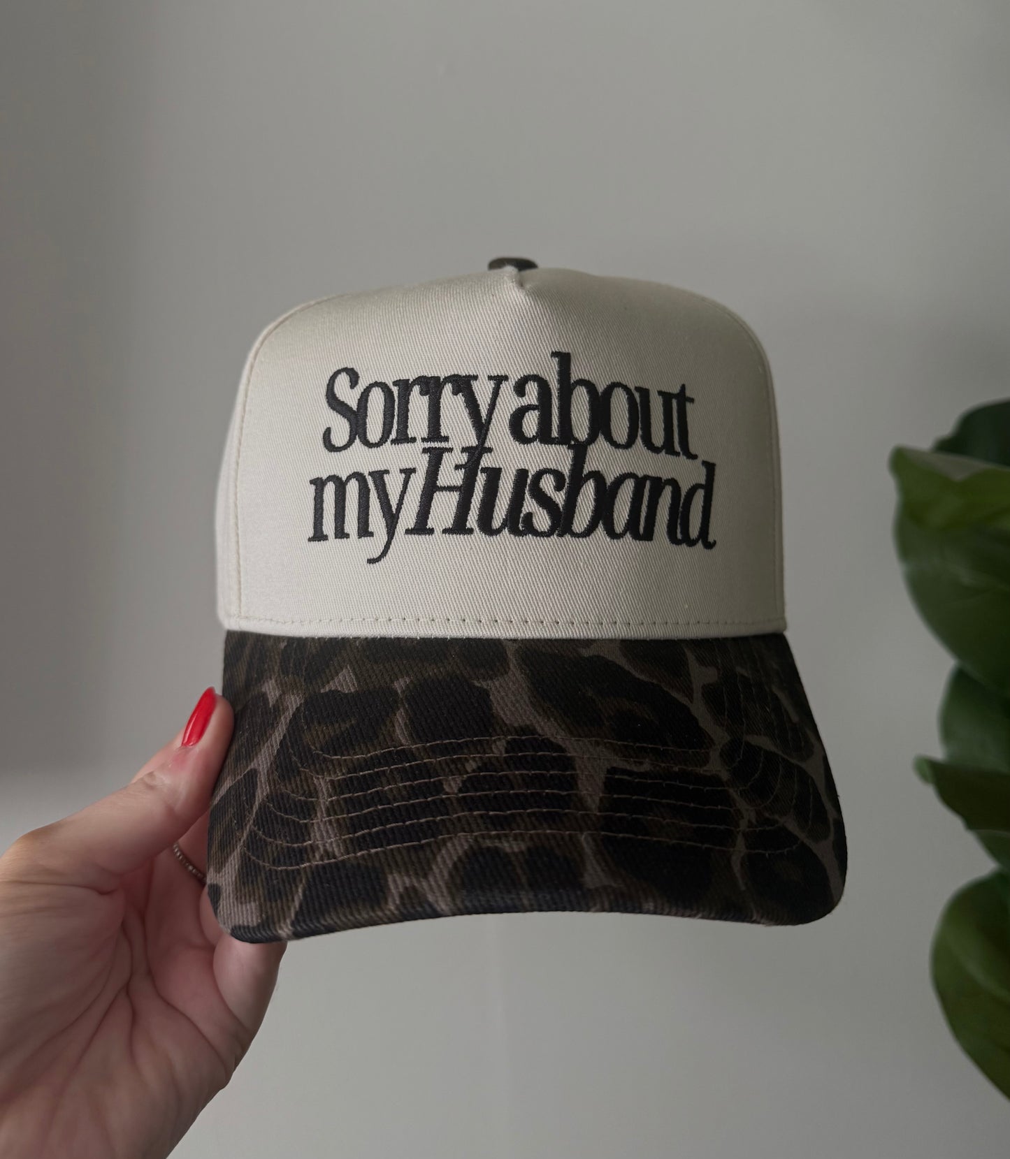 Sorry About My Husband Trucker Hat