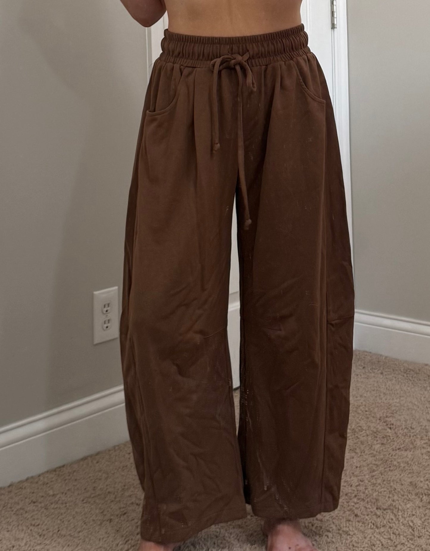Ansley Barrel Sweatpants | Espresso