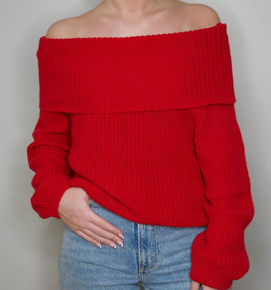 Cherry Bomb OTS Sweater