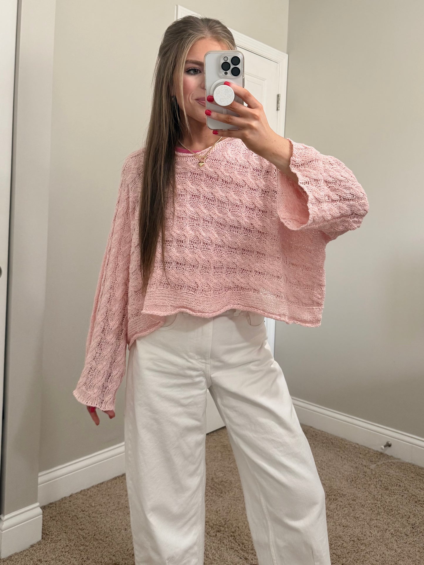 Horizon Sweater | Baby Pink