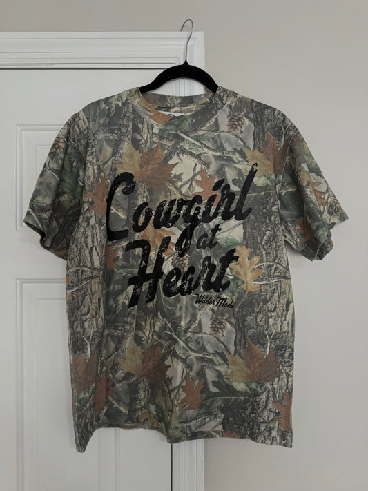 Cowgirl at Heart Camo Tee