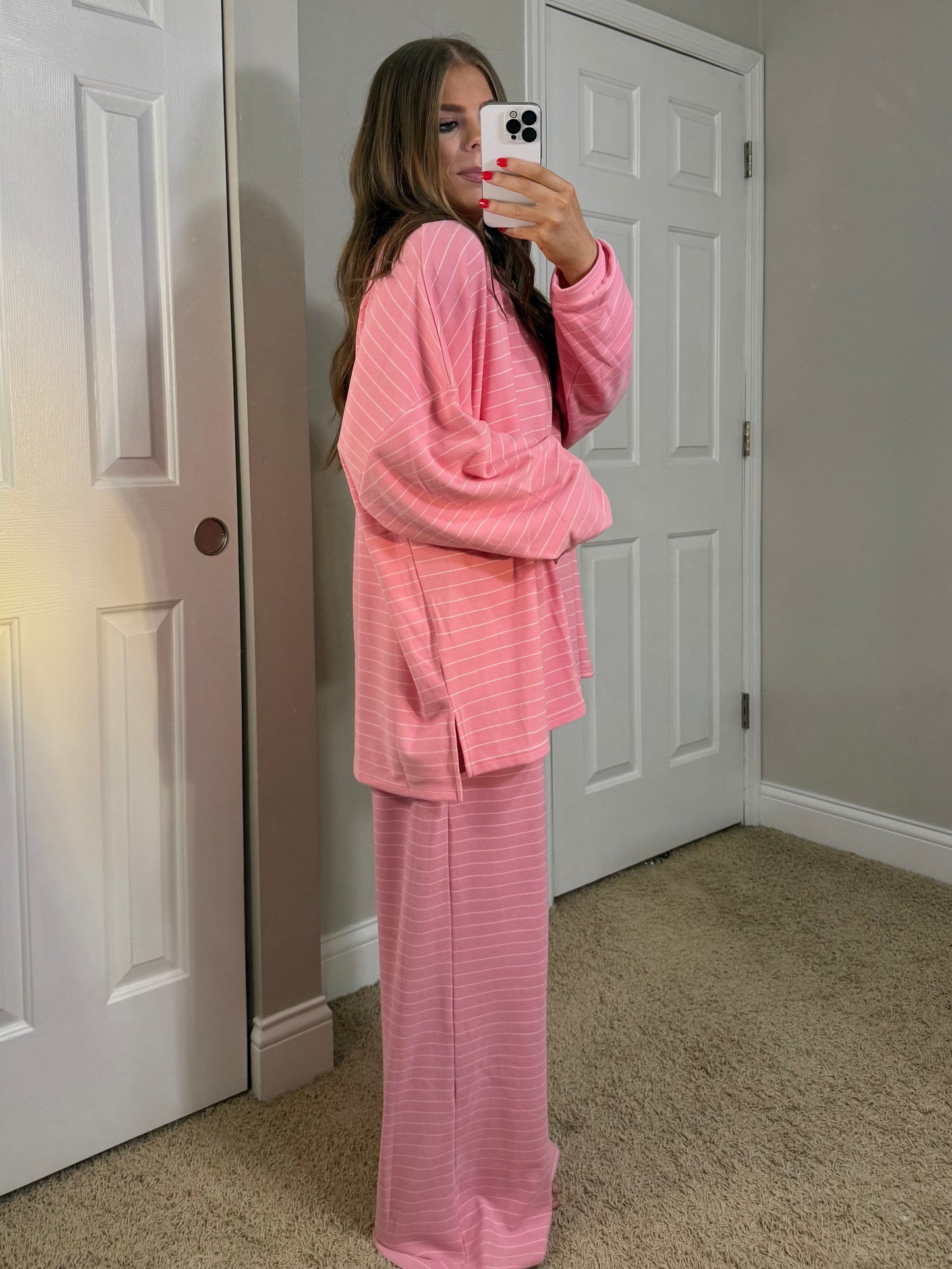 Vivienne Pink Striped Top