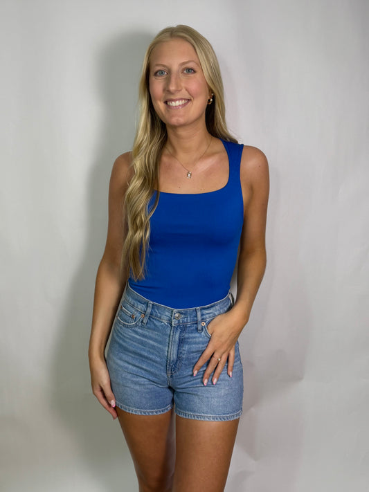 Blue Jax Square Neck Tank