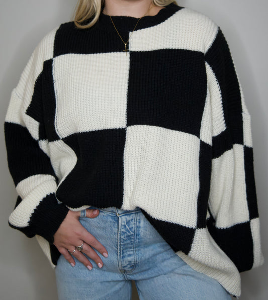 Lynn Checkered Sweater