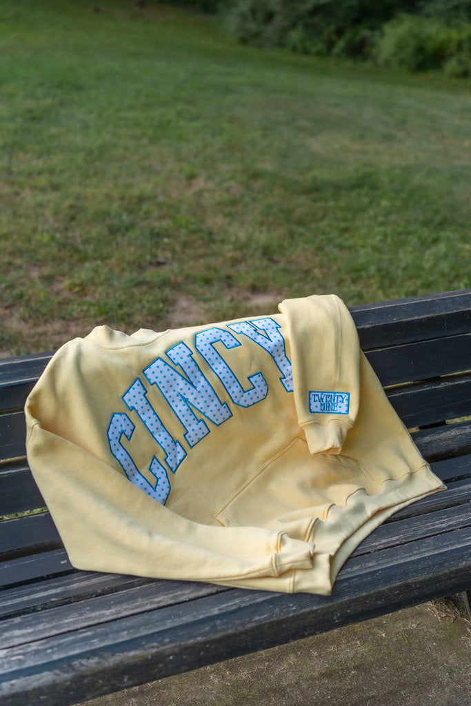 CINCY Mockneck | Yellow/Blue