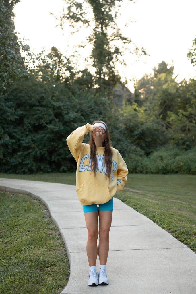 CINCY Mockneck | Yellow/Blue
