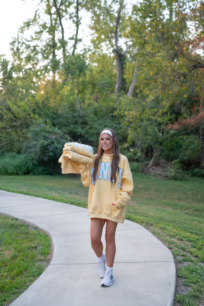 CINCY Mockneck | Yellow/Blue