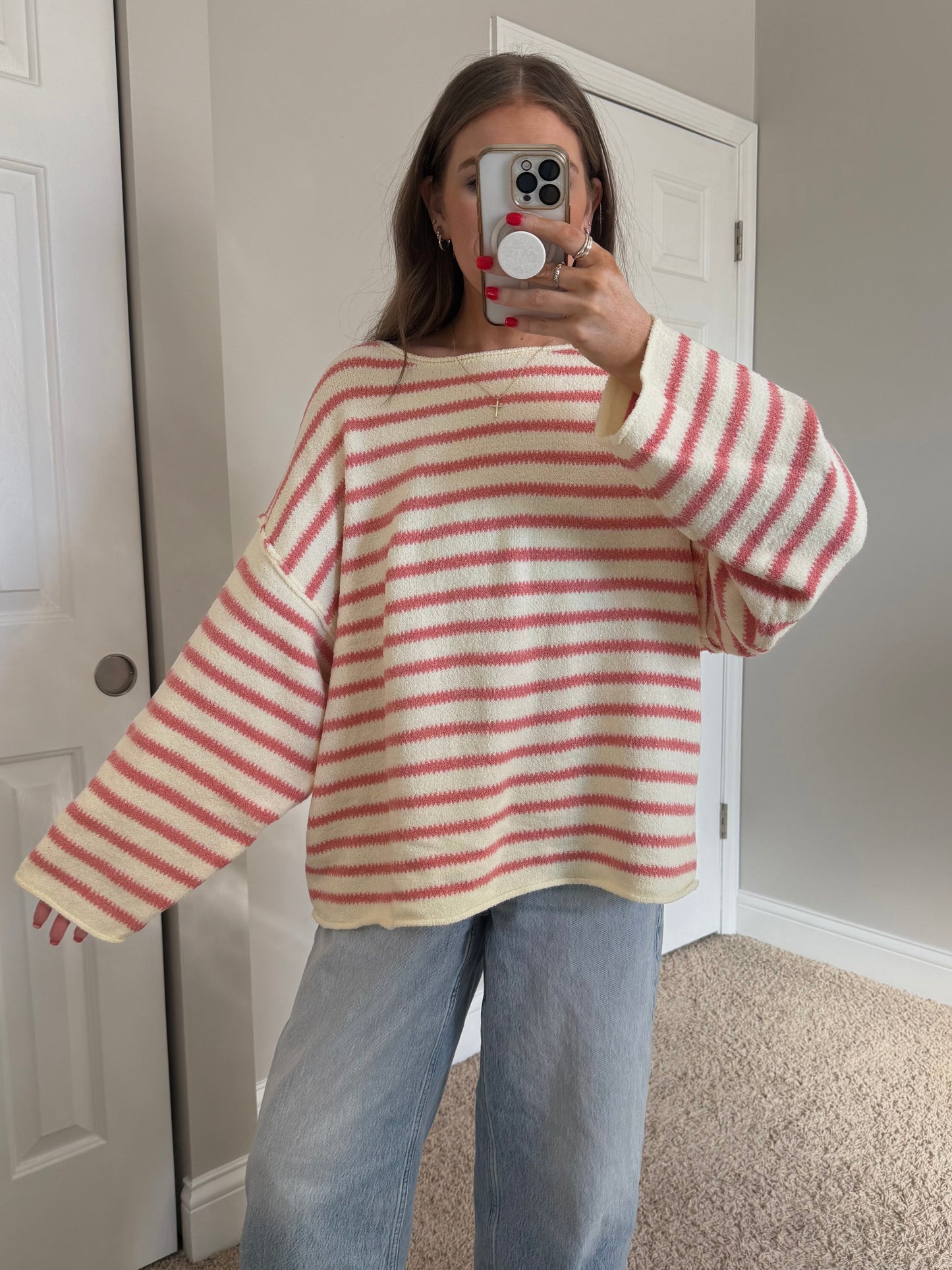 Next In Line Sweater | Rose
