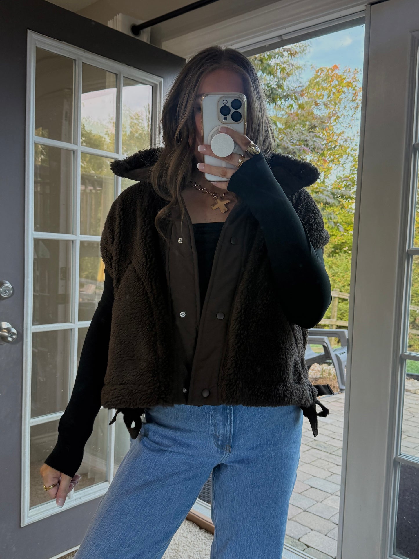 Teri Sherpa Vest | Brown