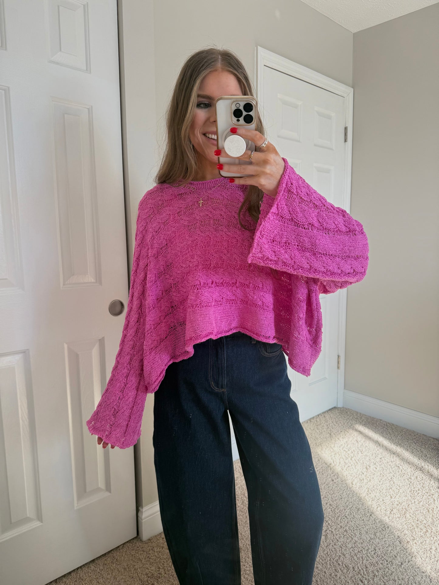 Horizon Sweater | Berry Pink
