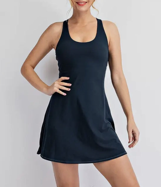 Warm Up Romper Dress | Navy