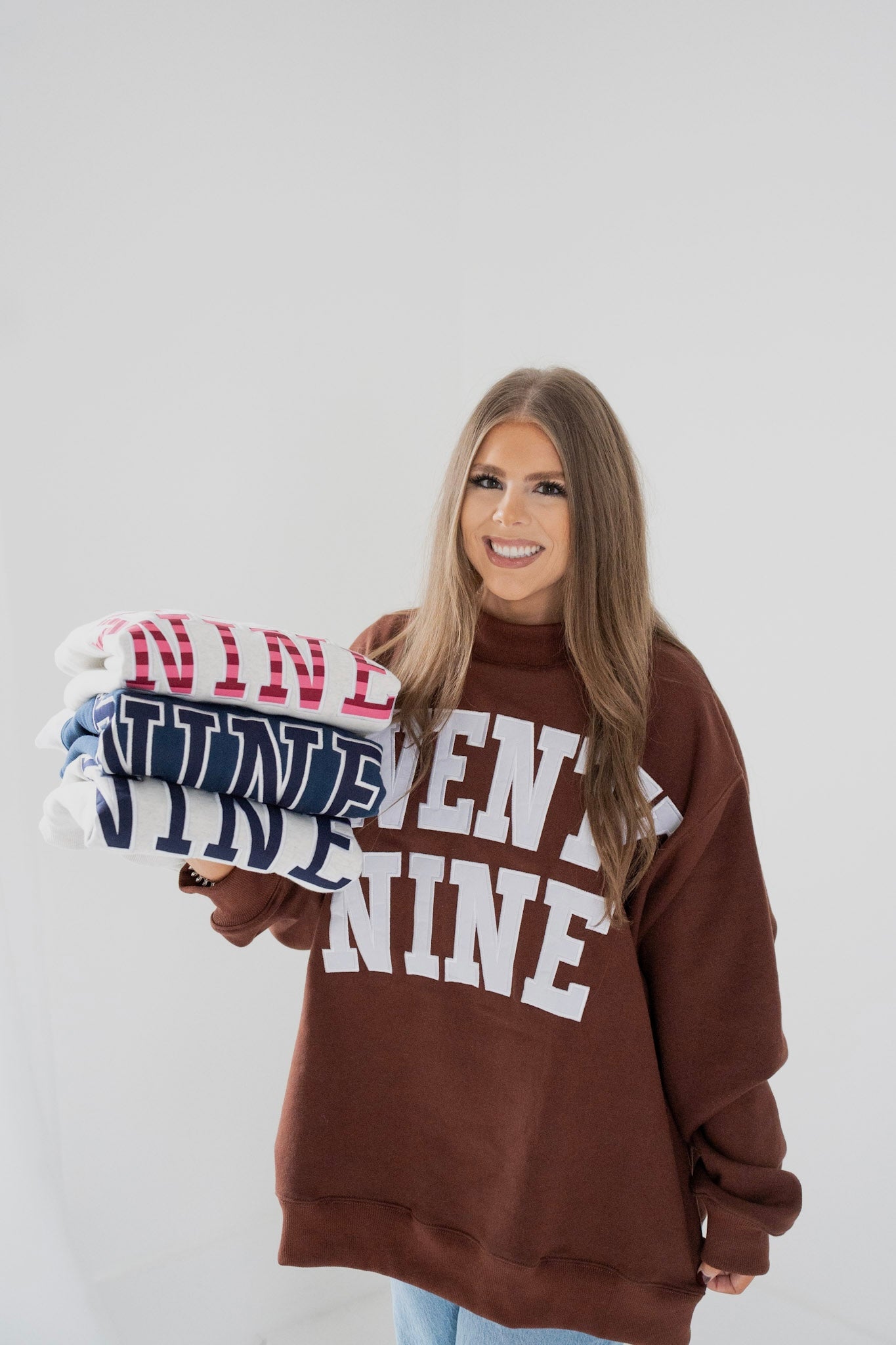 PREORDER - TwentyNine Mockneck | Brown/White
