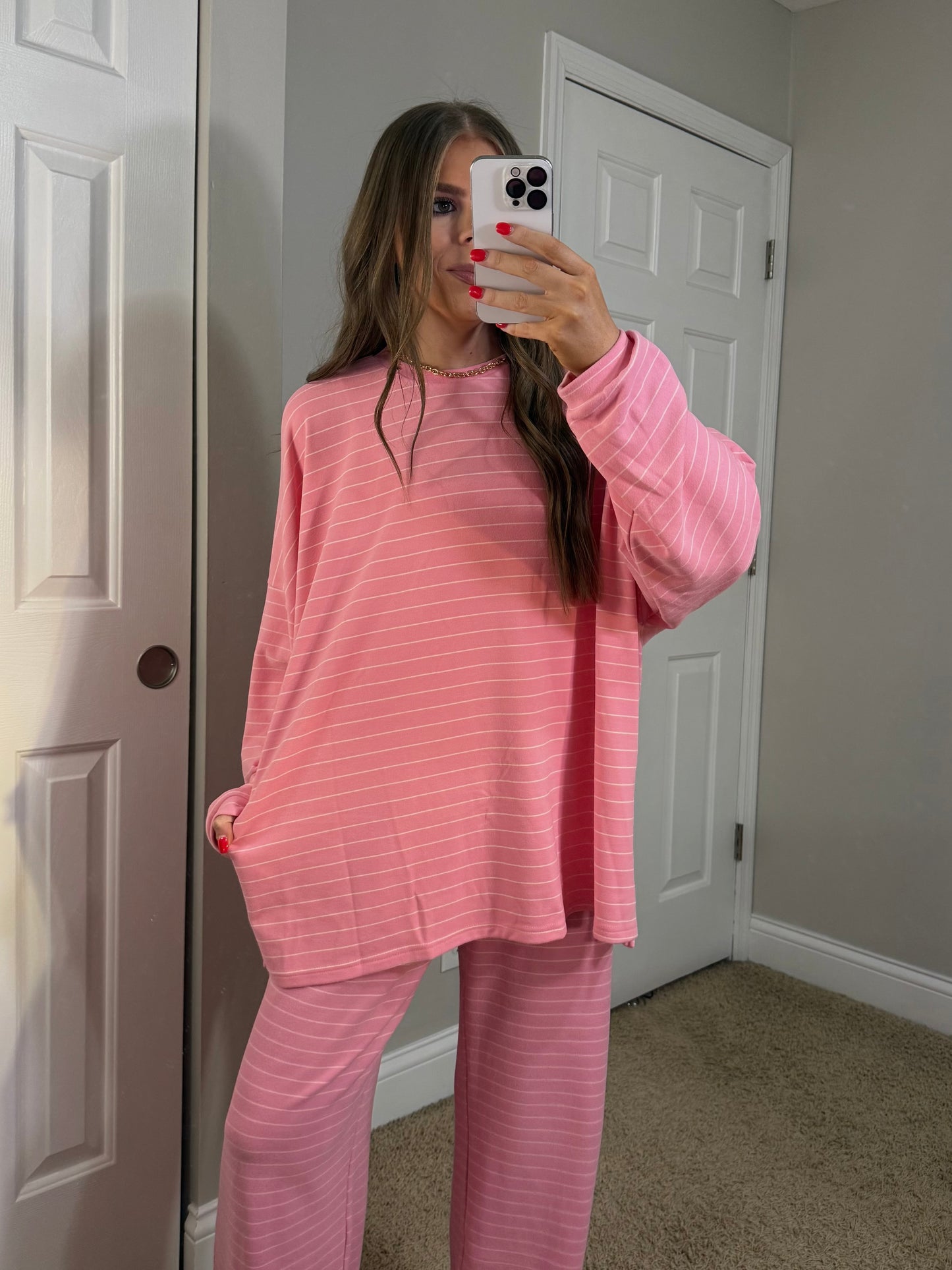 Vivienne Pink Striped Top