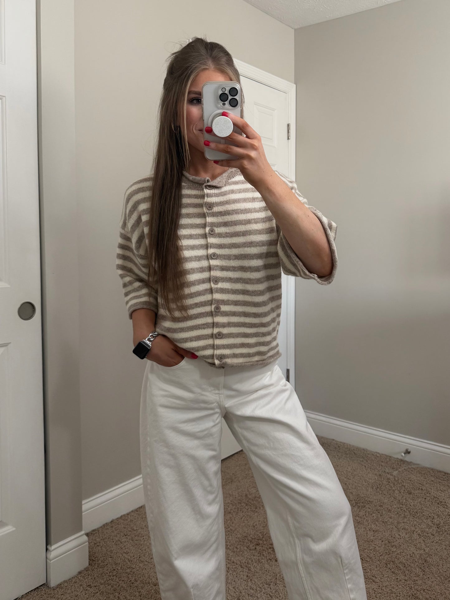 Upside Quarter Sleeve Cardigan