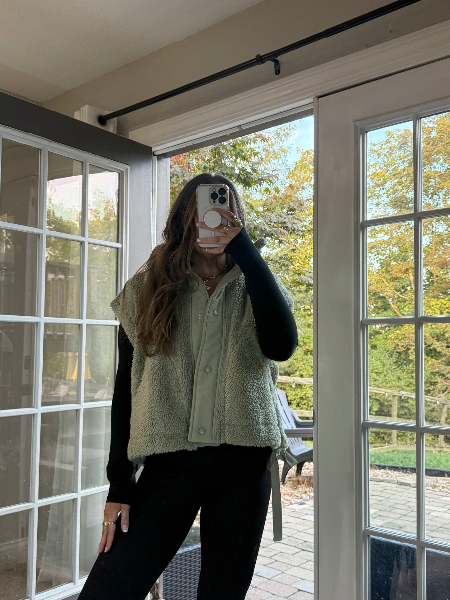 Teri Sherpa Vest | Olive