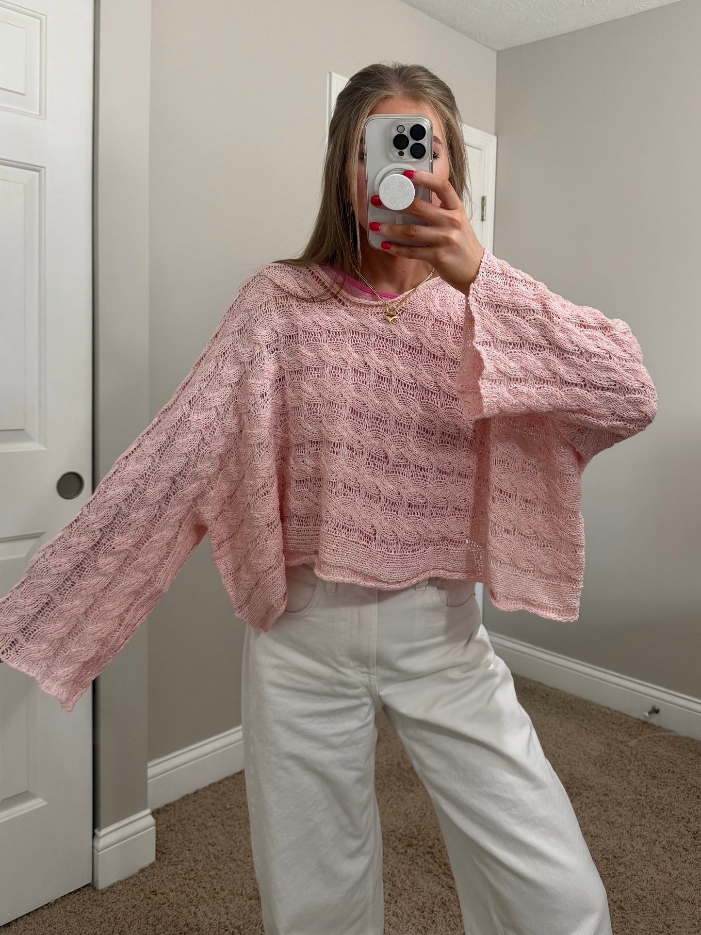 Horizon Sweater | Baby Pink
