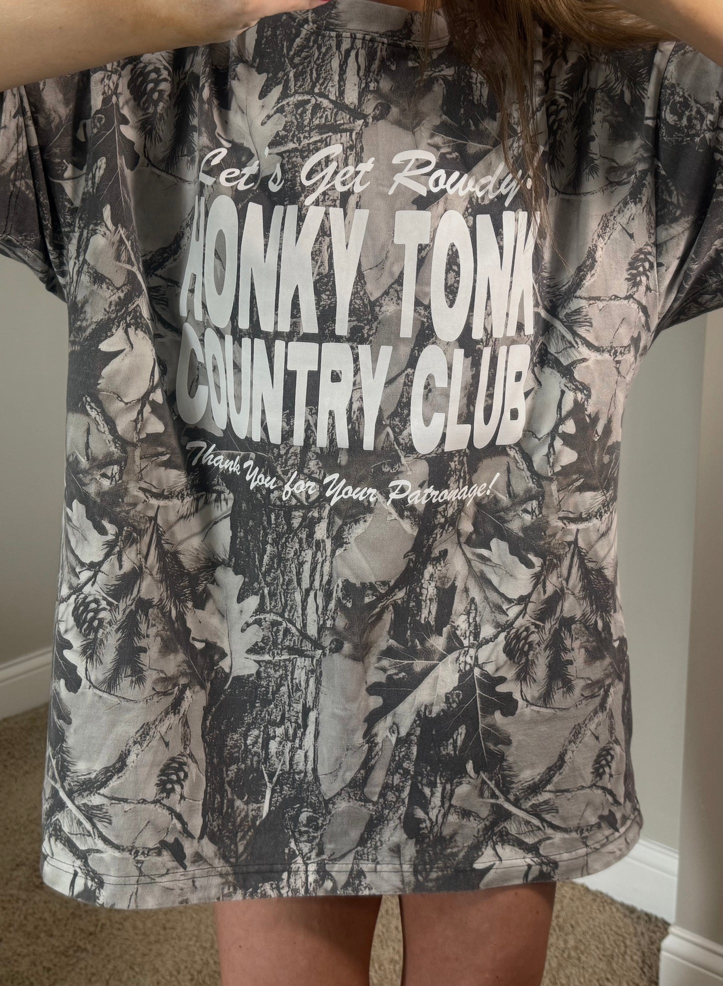 Honky Tonk Country Club Oversized Tee