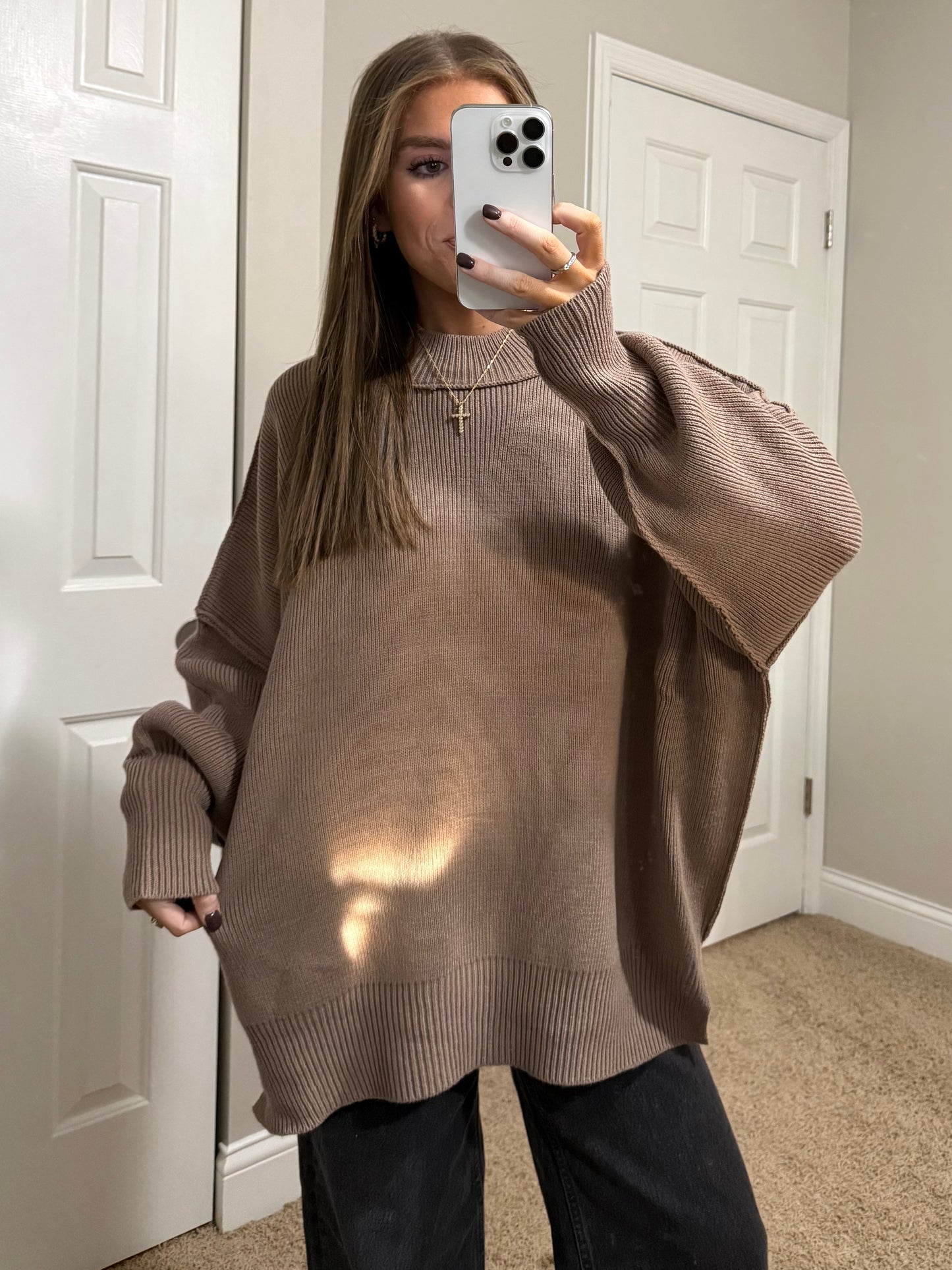 Essential Oversized Sweater | Cocoa