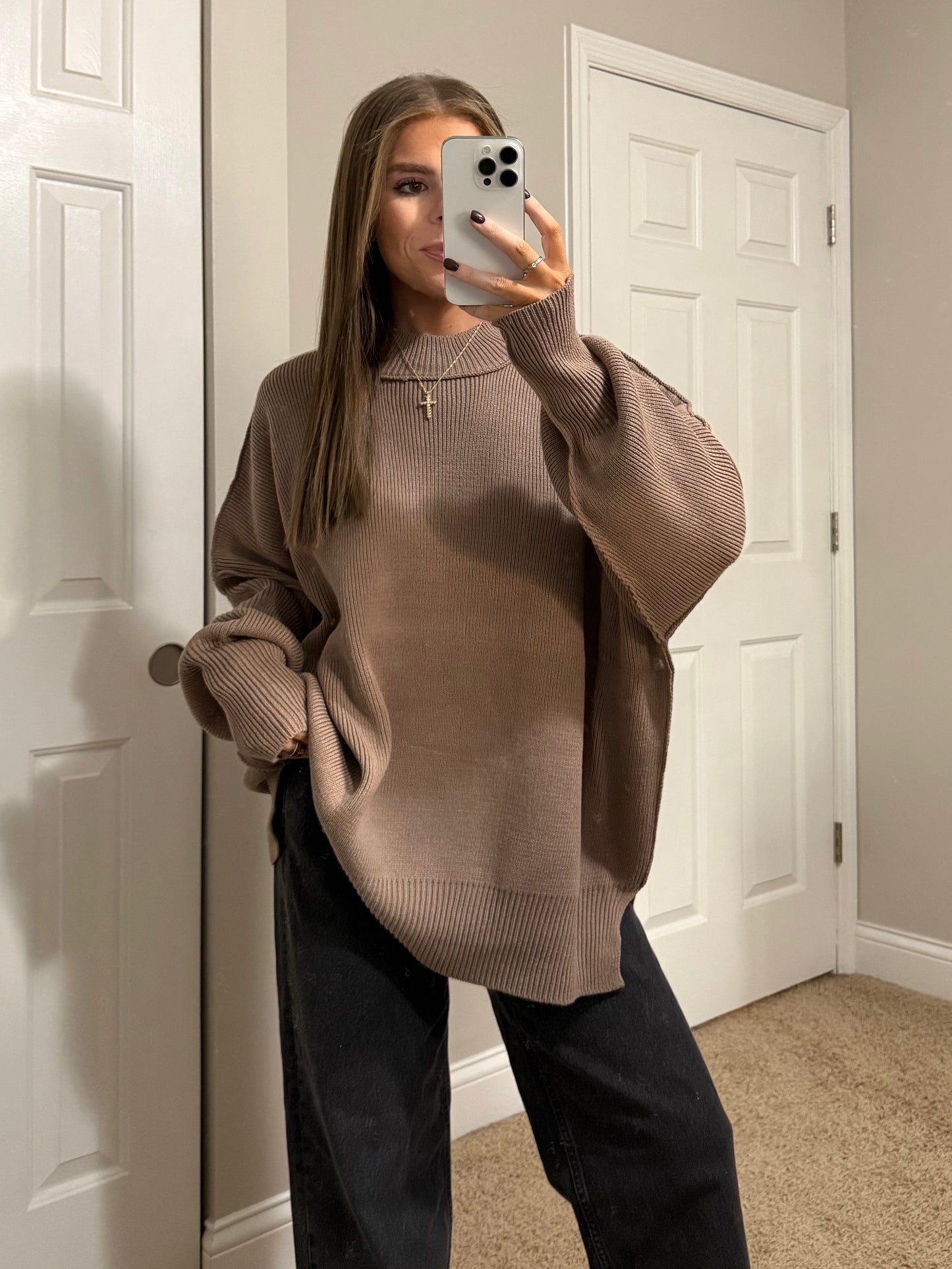 Essential Oversized Sweater | Cocoa
