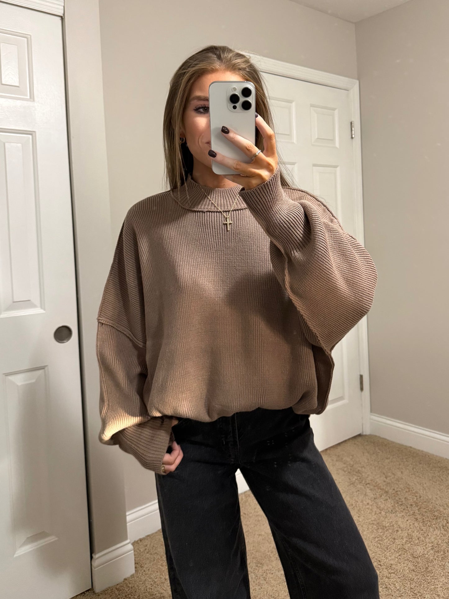 Essential Oversized Sweater | Cocoa
