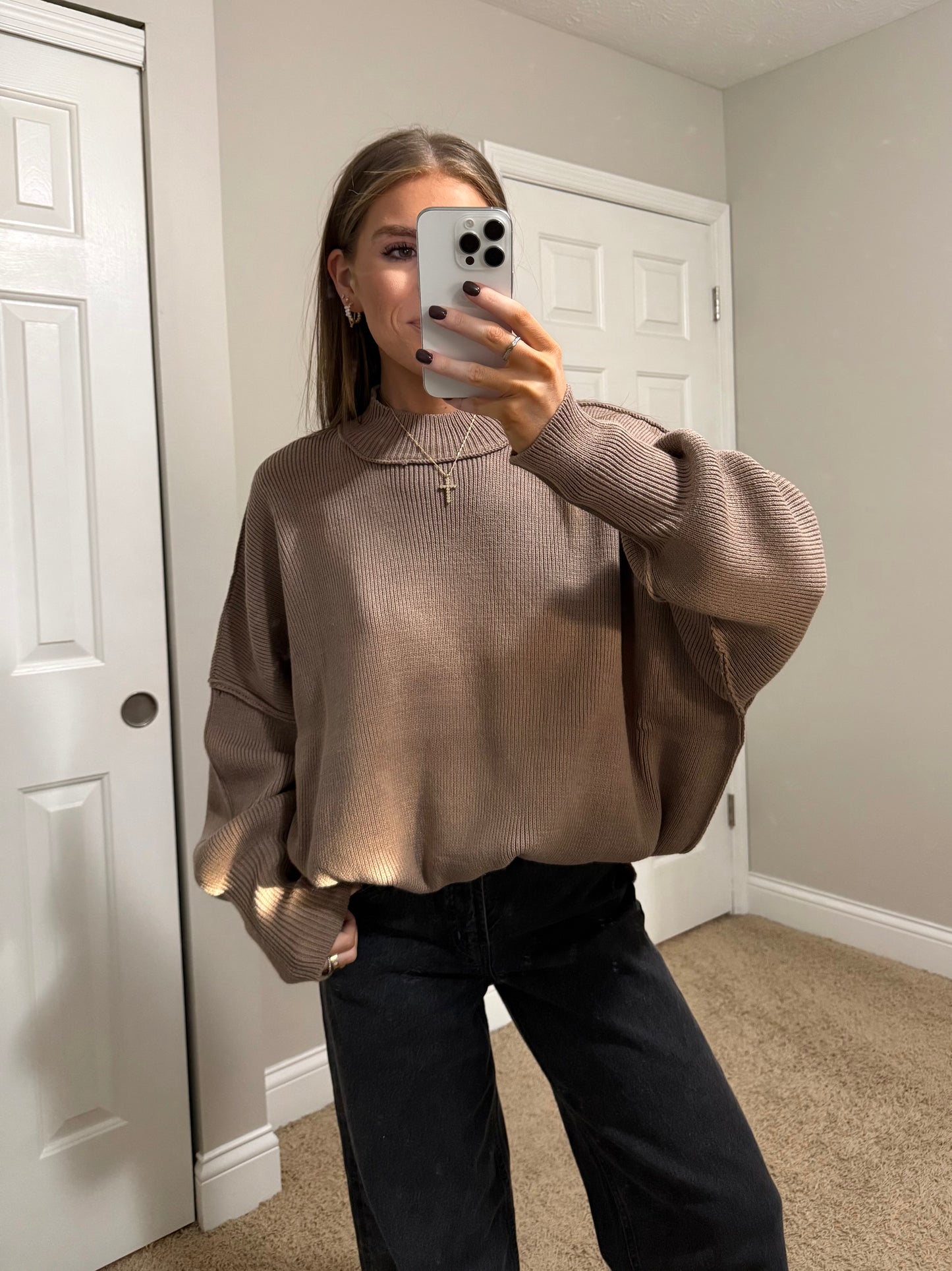 Essential Oversized Sweater | Cocoa