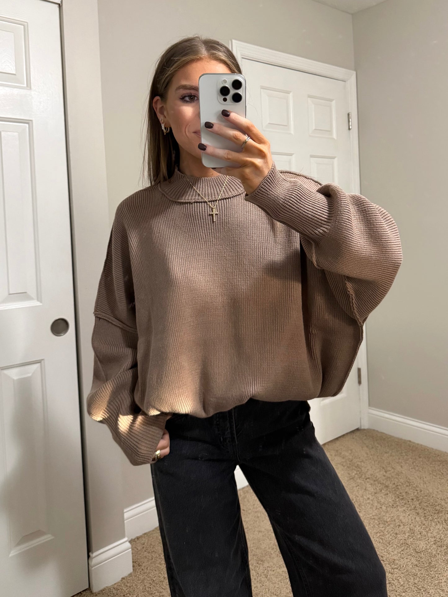Essential Oversized Sweater | Cocoa