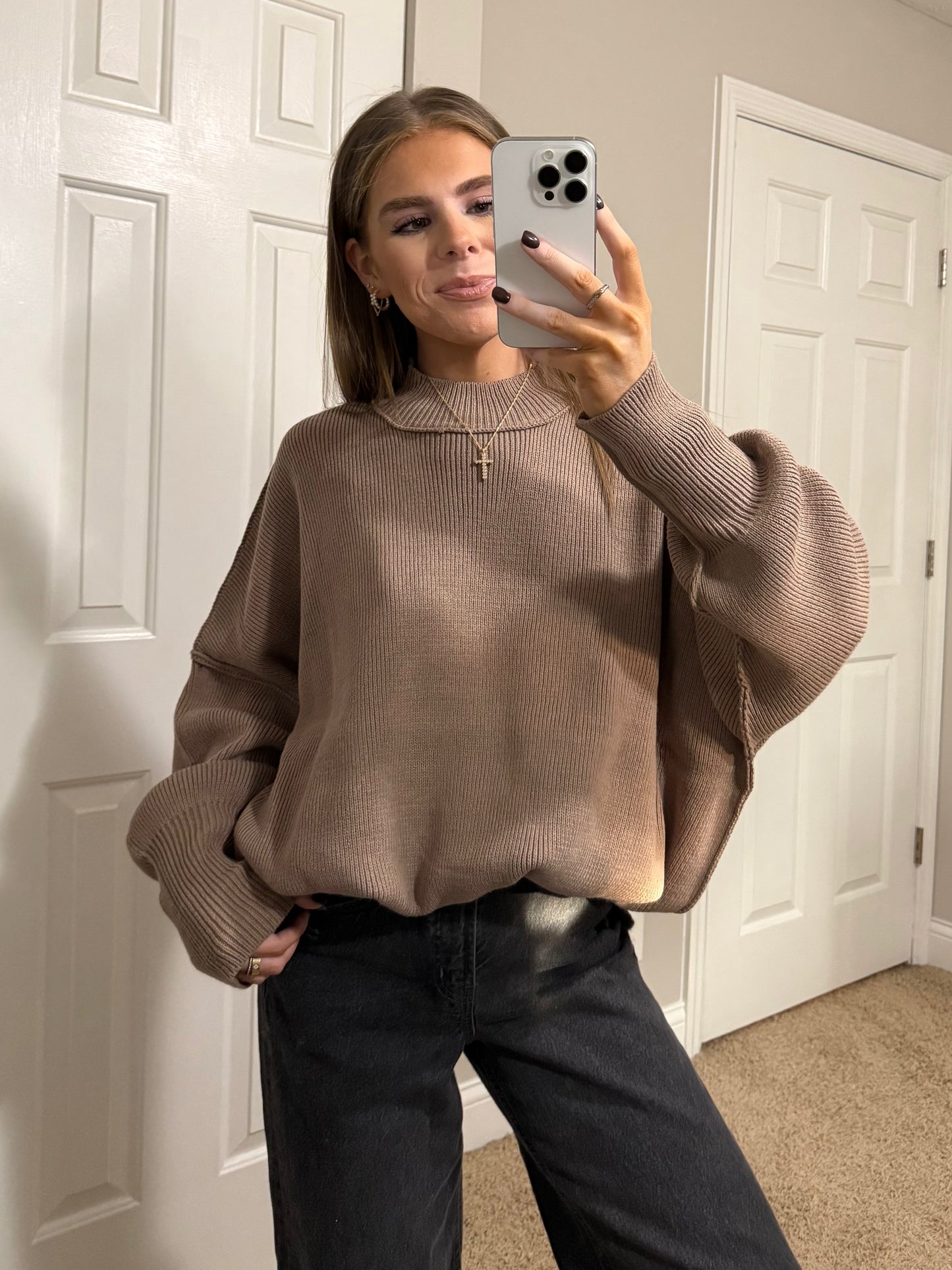 Essential Oversized Sweater | Cocoa
