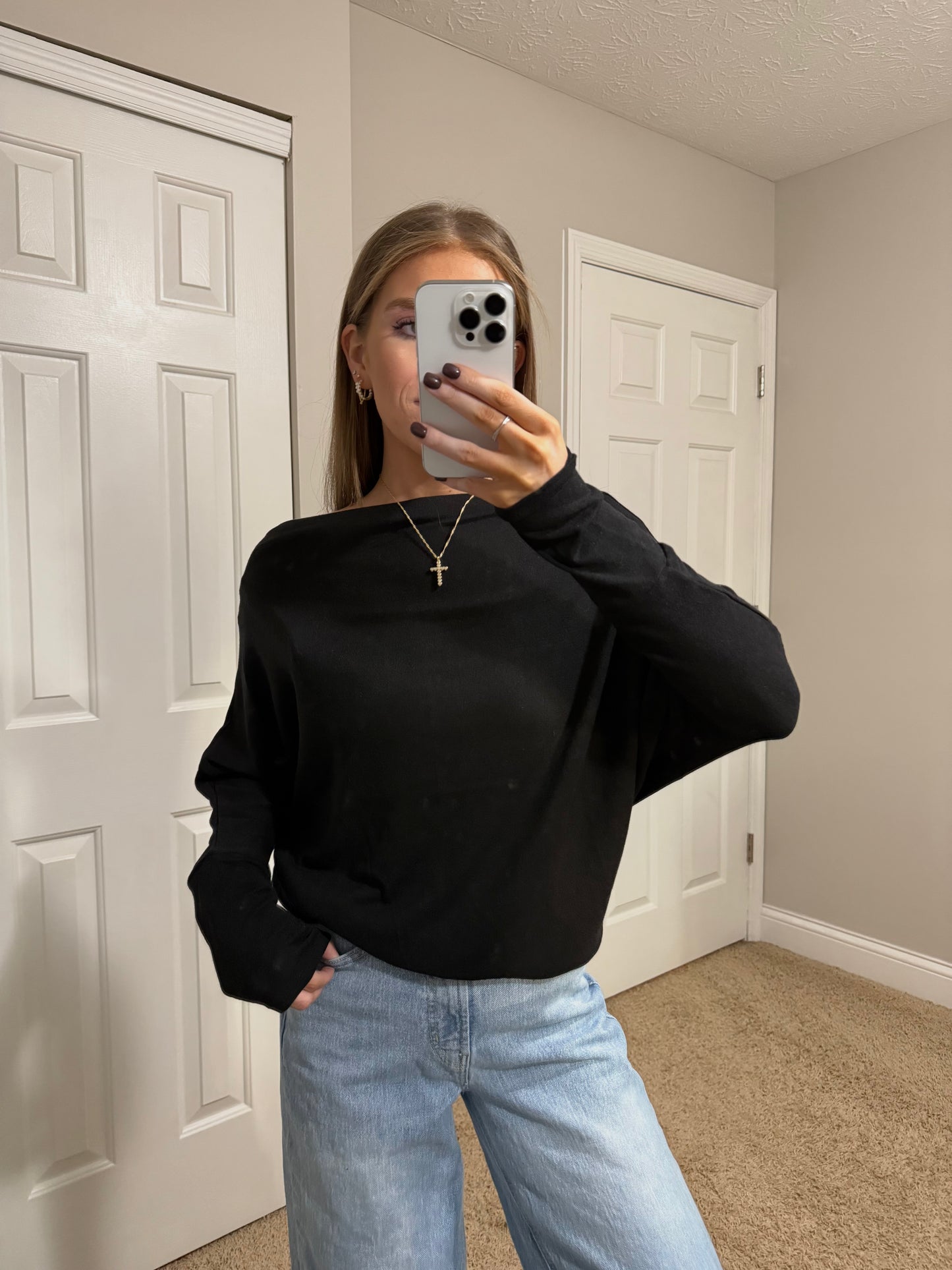Dallas Dolman Boat Neck Top