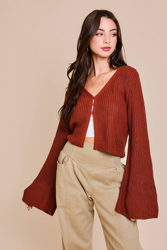 Bell Sleeve Cardigan